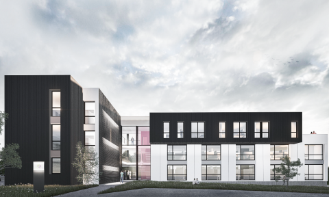 études & chantier > bureaux hors-site mixte bois/ béton