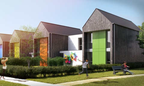 maisons bois groupées en conception-réalisation